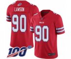 Buffalo Bills #90 Shaq Lawson Limited Red Rush Vapor Untouchable 100th Season Football Jersey