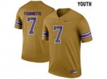 2016 Youth LSU Tigers Leonard Fournette #7 College Football Limited Legand Jersey - Gridiron Gold