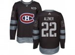 Montreal Canadiens #22 Karl Alzner Black 1917-2017 100th Anniversary Stitched NHL Jersey
