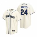 Nike Seattle Mariners #24 Ken Griffey Jr. Cream Alternate Stitched Baseball Jersey