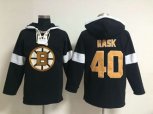 nhl jerseys boston bruins #40 rask black-white[pullover hooded sweatshirt]