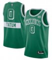 Boston Celtics #0 Jayson Tatum 75th Anniversary Green 2021 Stitched Basketball Jersey