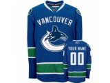 Vancouver Canucks customized jerseys blue home man hockey