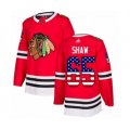 Chicago Blackhawks #65 Andrew Shaw Authentic Red USA Flag Fashion Hockey Jersey