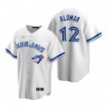Nike Toronto Blue Jays #12 Roberto Alomar White Cooperstown Collection Home Stitched Baseball Jersey