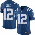 Indianapolis Colts #12 Andrew Luck Limited Royal Blue Rush Vapor Untouchable NFL Jersey