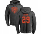 Chicago Bears #29 Tarik Cohen Ash One Color Pullover Hoodie