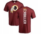 Washington Redskins #73 Chase Roullier Maroon Backer T-Shirt