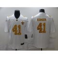 New Orleans Saints #41 Alvin Kamara White Nike Leopard Print Limited Jersey