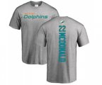 Miami Dolphins #22 T.J. McDonald Ash Backer T-Shirt