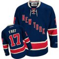 New York Rangers #17 Jesper Fast Authentic Navy Blue Third NHL Jersey