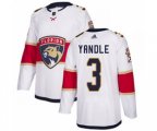 Florida Panthers #3 Keith Yandle White Road Stitched Hockey Jersey