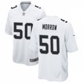 Las Vegas Raiders #50 Nicholas Morrow Nike White Vapor Limited Jersey