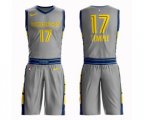 Memphis Grizzlies #17 Garrett Temple Authentic Gray Basketball Suit Jersey - City Edition