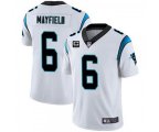 Carolina Panthers 2022 #6 Baker Mayfield White With 3-star C Patch Vapor Untouchable Limited Stitched Jersey