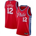 Philadelphia 76ers #12 Tobias Harris Jordan Brand Red 2020-21 Swingman Jersey