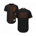 San Francisco Giants #60 Wandy Peralta Black Alternate Flex Base Authentic Collection Baseball Player Jersey