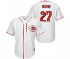 Cincinnati Reds #27 Matt Kemp Replica White Home Cool Base Baseball Jersey