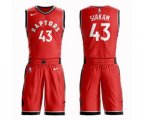 Toronto Raptors #43 Pascal Siakam Swingman Red Basketball Suit Jersey - Icon Edition