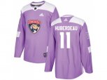 Florida Panthers #11 Jonathan Huberdeau Purple Authentic Fights Cancer Stitched NHL Jersey