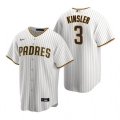 Nike San Diego Padres #3 Ian Kinsler White Brown Home Stitched Baseball Jersey