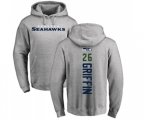 Seattle Seahawks #26 Shaquill Griffin Ash Backer Pullover Hoodie