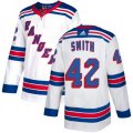 New York Rangers #42 Brendan Smith Authentic White Away NHL Jersey