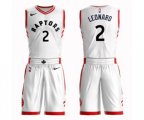 Toronto Raptors #2 Kawhi Leonard Swingman White Basketball Suit Jersey - Association Edition