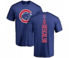 Baseball Chicago Cubs #3 Daniel Descalso Royal Blue Backer T-Shirt