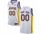 Los Angeles Lakers Customized Swingman White Basketball Jersey - Association Edition