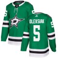 Dallas Stars #5 Jamie Oleksiak Premier Green Home NHL Jersey