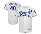 Kansas City Royals #40 Kelvin Herrera White Flexbase Authentic Collection MLB Jersey