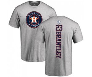 Houston Astros #23 Michael Brantley Ash Backer T-Shirt