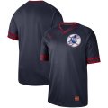 Nike Cleveland Indians Blank Navy Blue M&N MLB Jersey