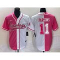 Dallas Cowboys #11 Micah Parsons Pink White Two Tone Cool Base Stitched Baseball Jersey