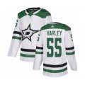 Dallas Stars #55 Thomas Harley Authentic White Away Hockey Jersey