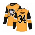 Pittsburgh Penguins #34 Nathan Legare Authentic Gold Alternate Hockey Jersey