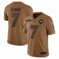 Denver Broncos #7 John Elway Nike Brown 2023 Salute To Service Retired Player Limited Jersey