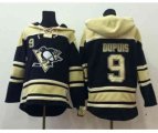 Pittsburgh Penguins #9 Pascal Dupuis Cream-black[pullover hooded sweatshirt]