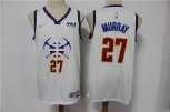 Denver Nuggets #27 Jamal Murray White Nike Swingman 2021 Earned Edition Stitched Jersey With Sponsor Logo