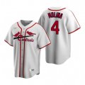 Nike St. Louis Cardinals #4 Yadier Molina White Cooperstown Collection Home Stitched Baseball Jersey
