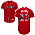 Atlanta Braves #23 Danny Santana Red Flexbase Authentic Collection MLB Jersey