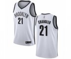 Brooklyn Nets #21 Wilson Chandler Swingman White Basketball Jersey - Association Edition