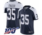 Dallas Cowboys #35 Kavon Frazier Navy Blue Throwback Alternate Vapor Untouchable Limited Player 100th Season Football Jersey