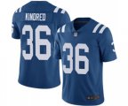 Indianapolis Colts #36 Derrick Kindred Royal Blue Team Color Vapor Untouchable Limited Player Football Jersey