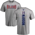 Edmonton Oilers #19 Patrick Maroon Ash Backer T-Shirt