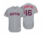 Boston Red Sox #16 Andrew Benintendi Gray 2017 Independence Day Flex Base Jersey