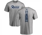 Los Angeles Rams #89 Tyler Higbee Ash Backer T-Shirt
