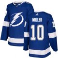 Tampa Bay Lightning #10 J.T. Miller Authentic Royal Blue Home NHL Jersey