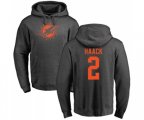 Miami Dolphins #2 Matt Haack Ash One Color Pullover Hoodie